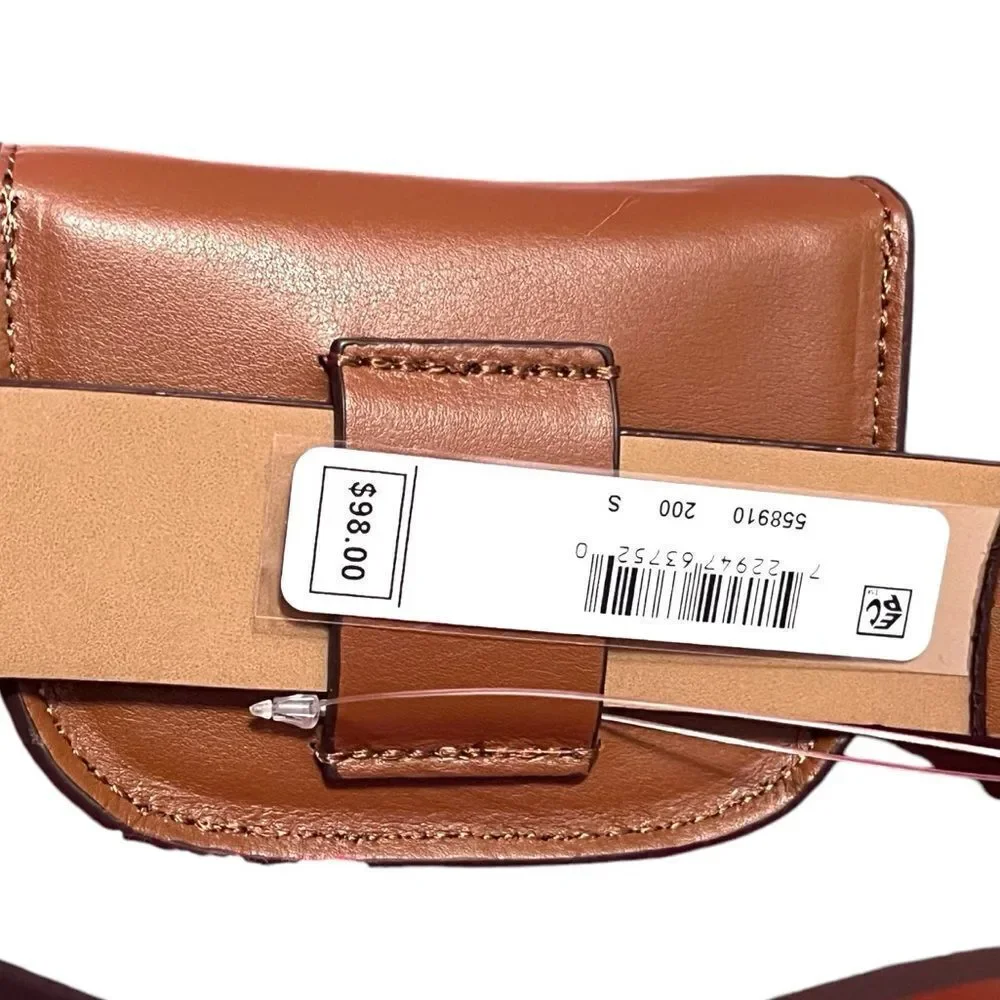 Michael Kors Genuine Leather Brown Belt Bag Size 3 NWT